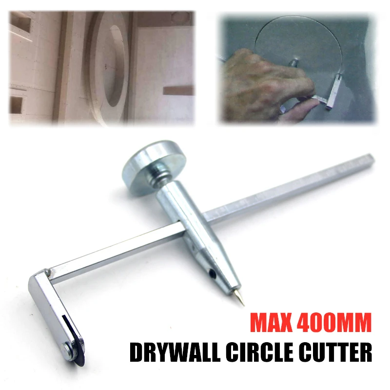 

Rotaty Drywall Circle Cutter Compass Round Cutting Tool Plasterboard Driller Round Circle Cutters 16” Diameter Circle Cutter