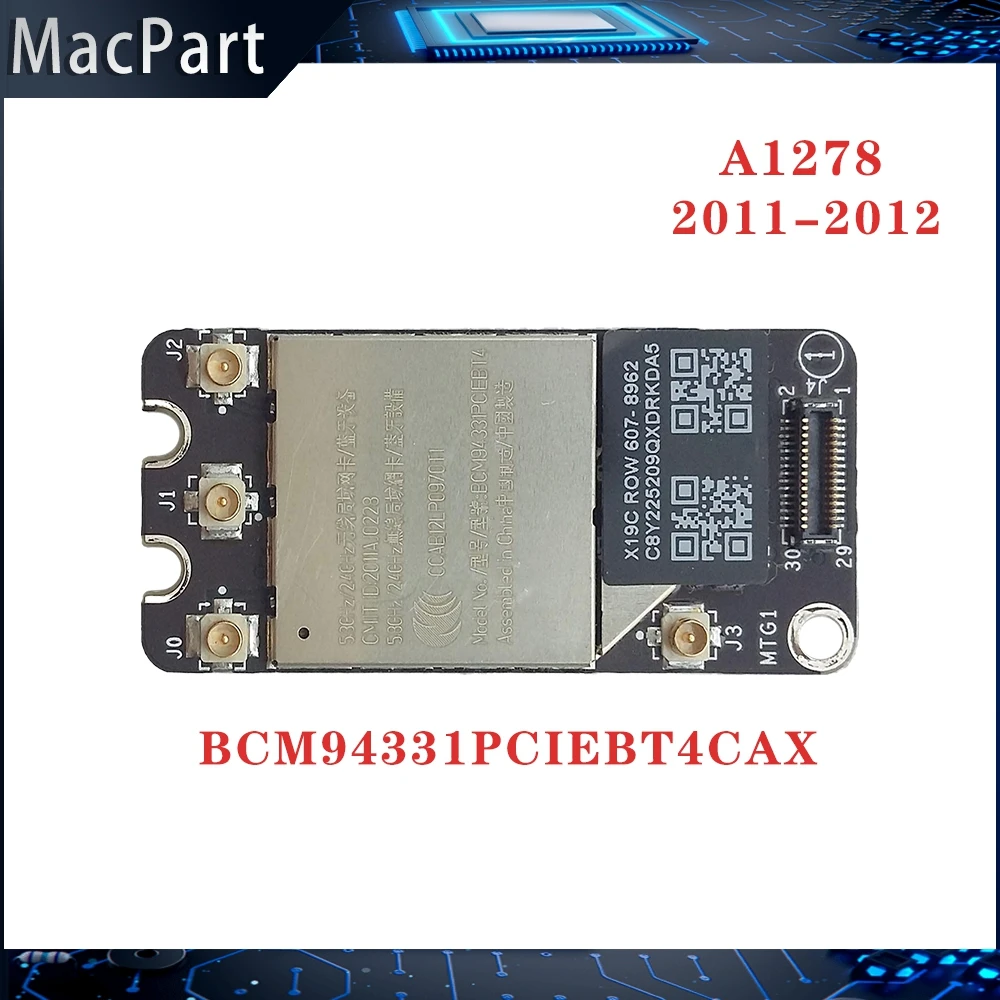 Карта BCM94331PCIEBT4CAX Bluetooth 4 0 для Macbook Pro A1278 A1286 2011 2012 года BCM94331PCIEBT4AX 3 0|Компьютерные