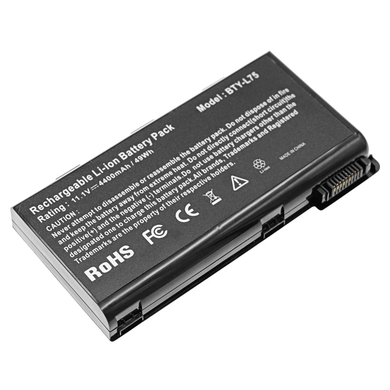 Аккумулятор Apexway для ноутбука MSI A6200 4400 мАч 6 ячеек CR600 CR610 CR620 CR700 BTY-L74 CX610 CX700 |