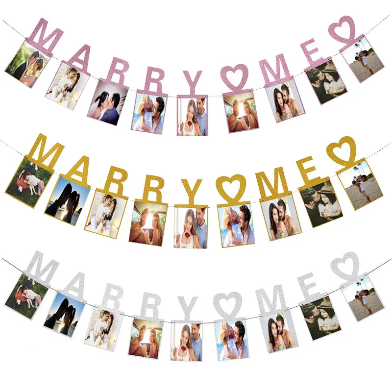 Свадебный Золотой блестящий баннер для свадьбы помолвки украшения вечеринки