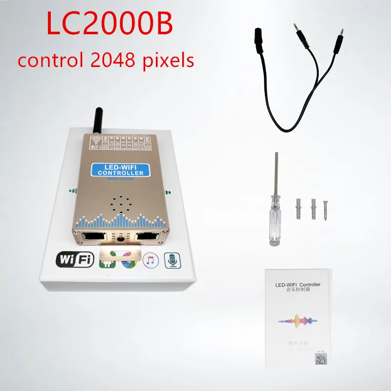 LC2000B LC1000A светодиодный Wi-Fi музыкальный контроллер с микрофоном для цифровых