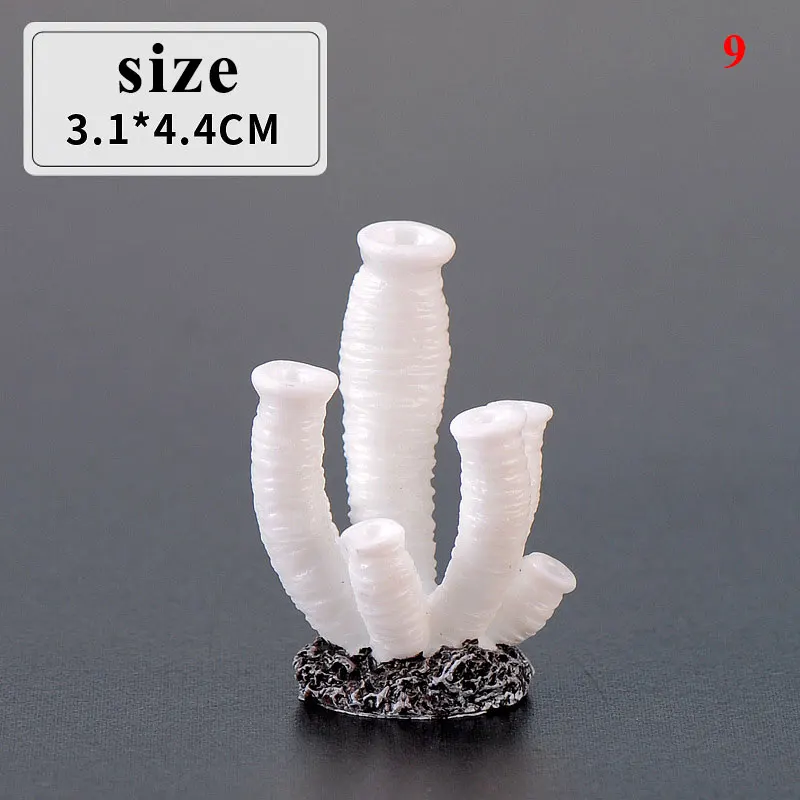 

Colorful Cute Artificial Aquarium Coral Plant Decoration Mini Coral Stone Crafts Landscaping Ornament For Fish Tank Garden