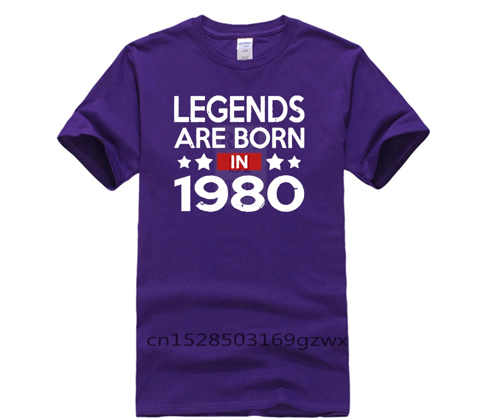 

Fashion Mens Short sleeve T Shirt 2019 Camiseta Vintage Legends Are Born In 1980 Men Men Unisex Summer Fit Slim Men T Shirts