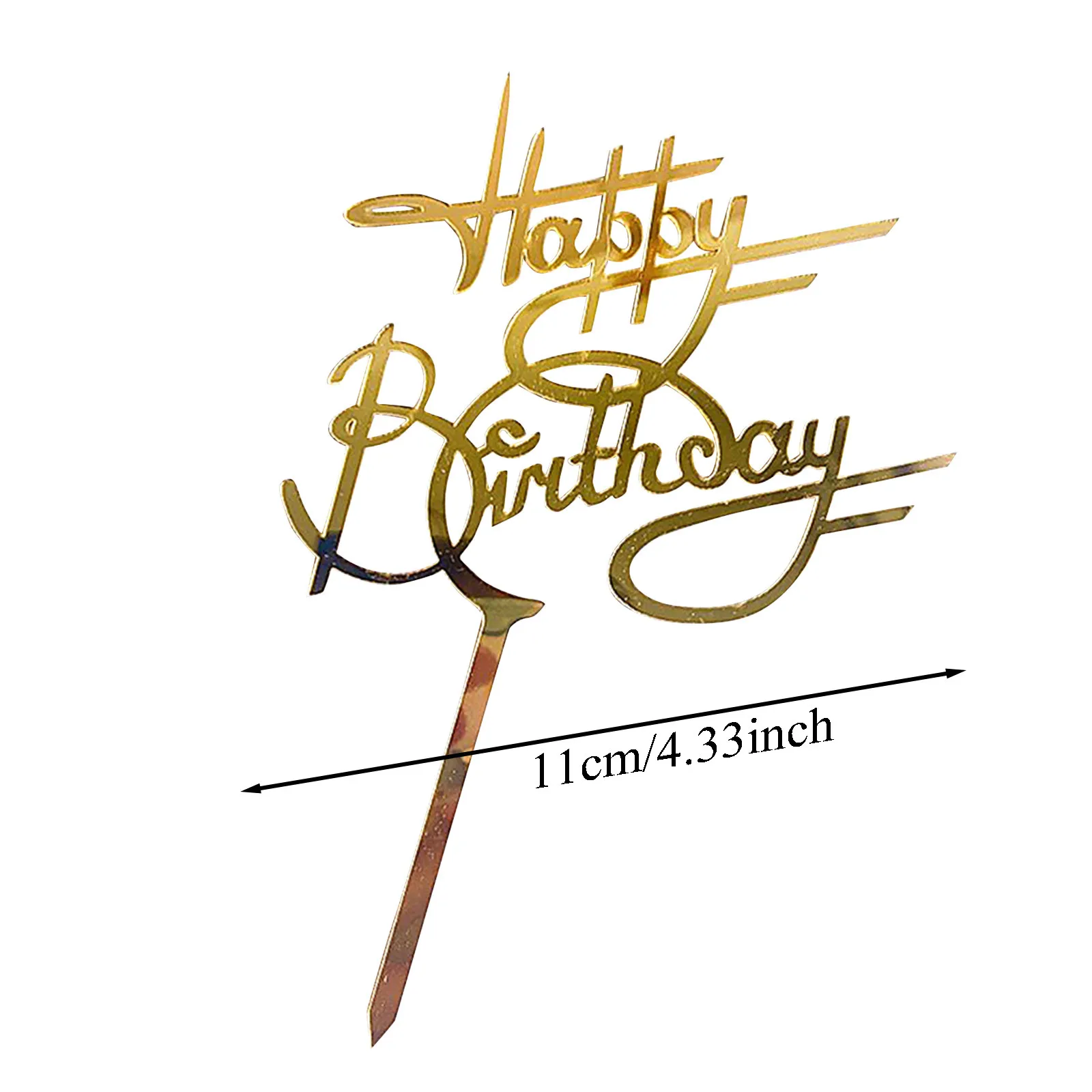 Новые искусственные акриловые золотые топперы для тортов товары вечеринки в