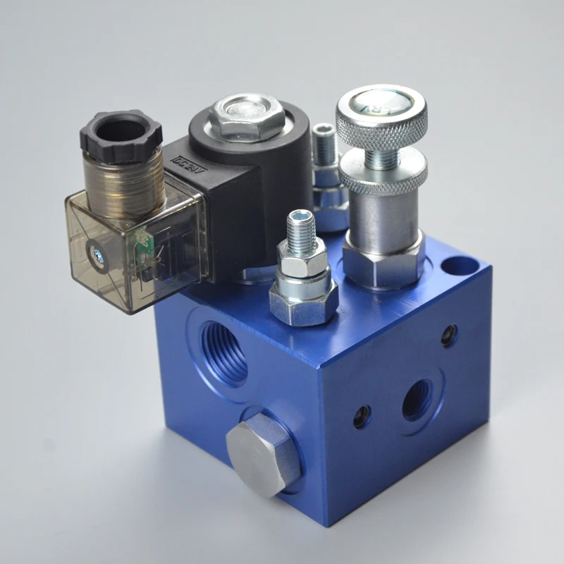 

220V or 24V Hydraulic freight elevator Valve EF-02 CBN Professional solenoid valve for hydraulic lifting platform system valve