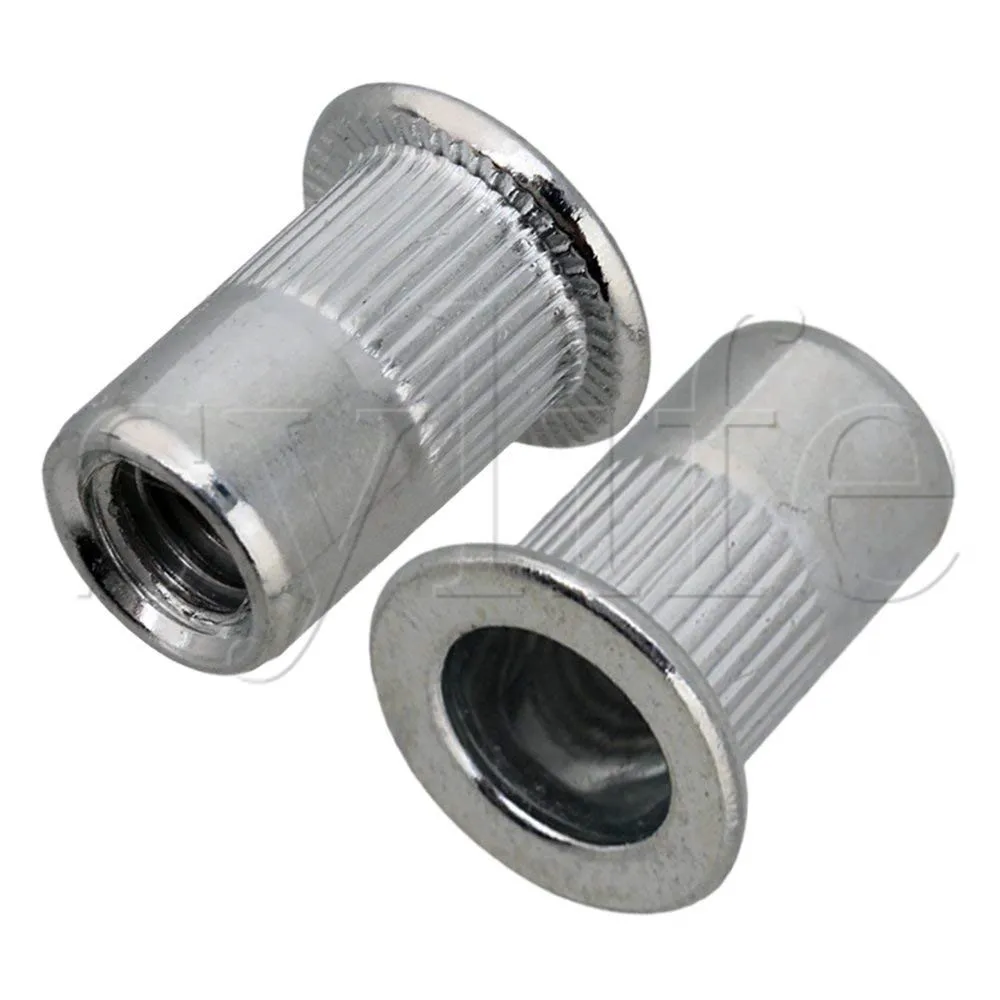 Авиация M6 с резьбой и плоской головкой алюминиевая заклепочная гайка 6 мм