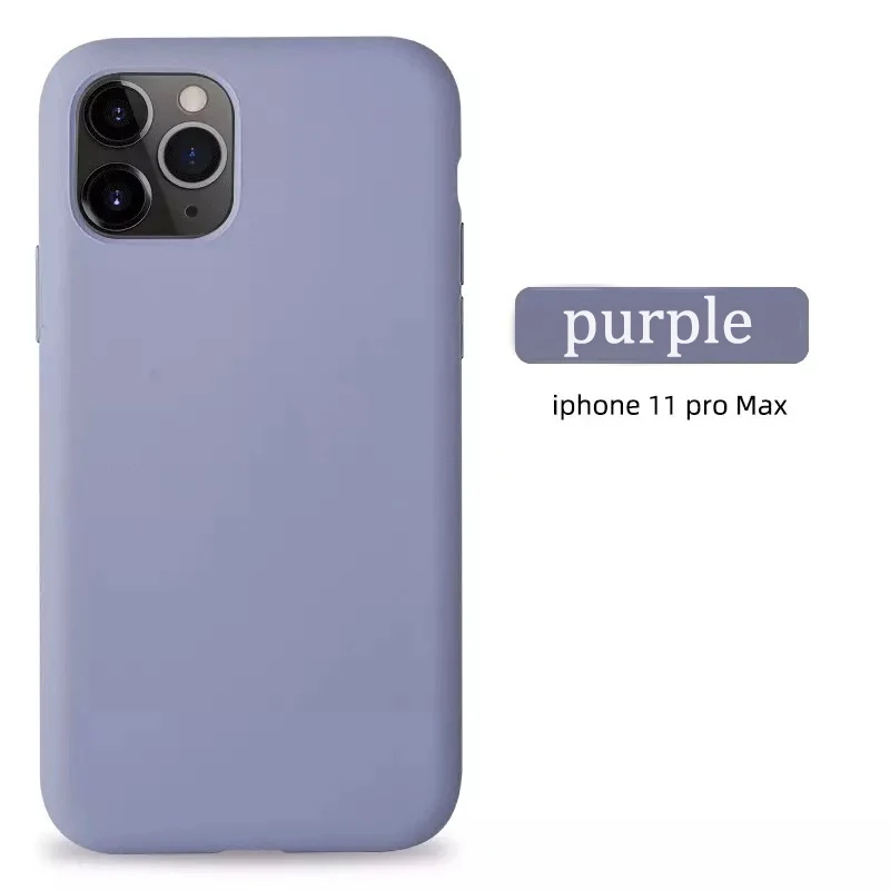 Жидкий силиконовый чехол для iphone 11 pro max X XS XR для iphone 6 7 8 Plus Мягкий тонкий полное покрытие 9-цвет чехол s