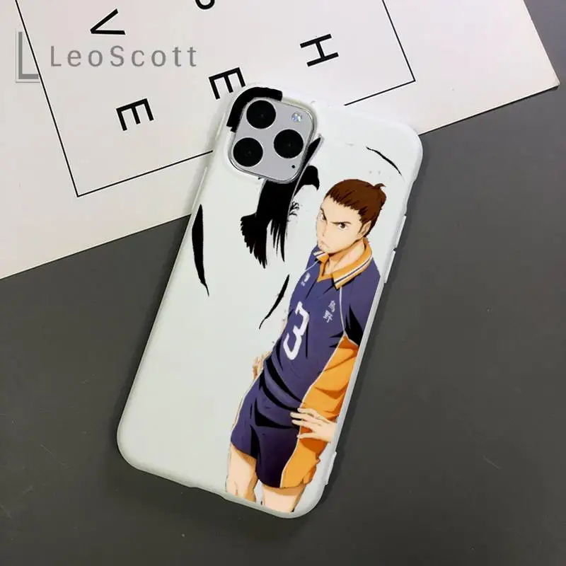 

Haikyuu Hinata attack cool anime Phone Case Candy Color for iPhone 11 12 mini pro XS MAX 8 7 6 6S Plus X 5S SE 2020 XR