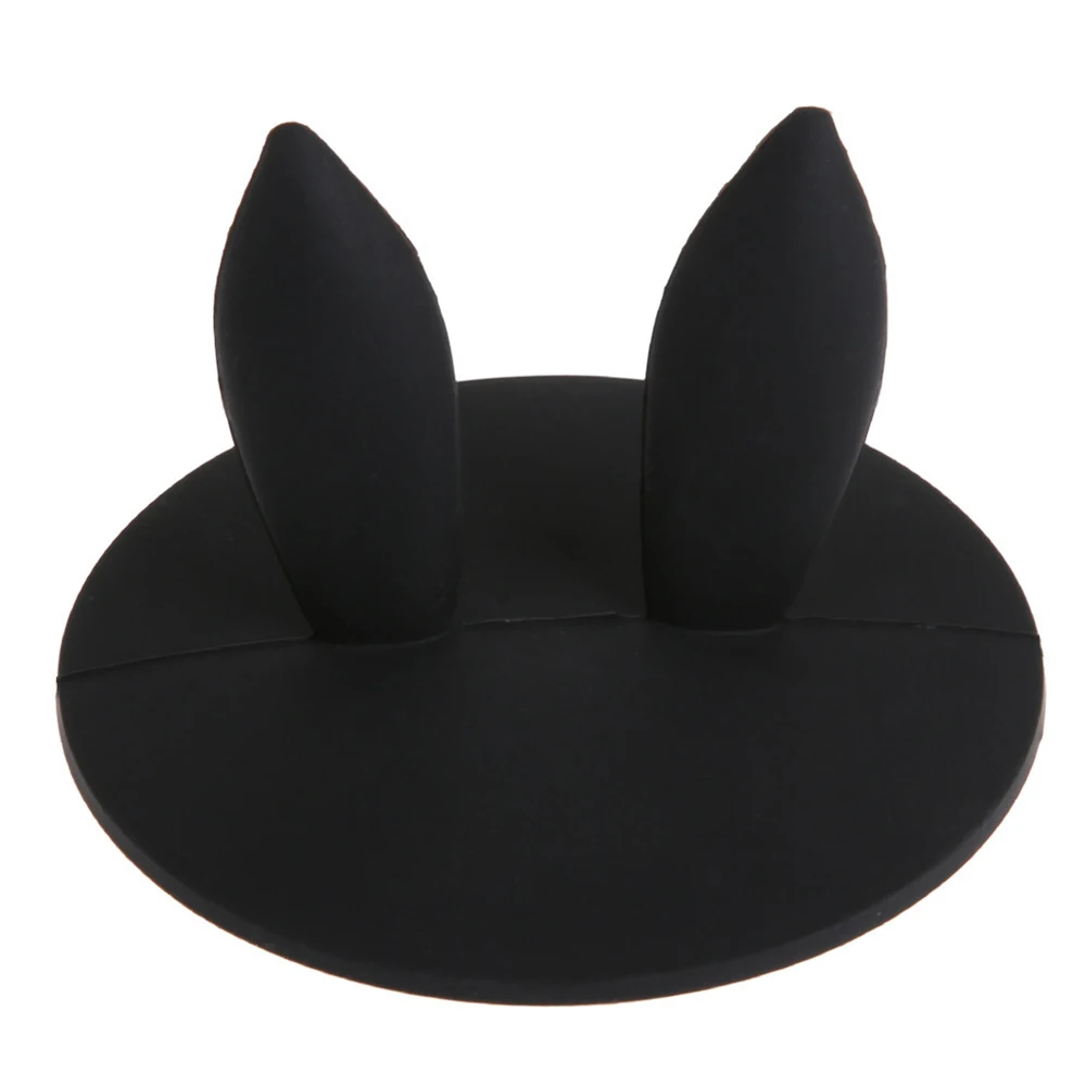 Cute Rabbit Ear Cups Lids Silicone Mold Dustproof Reuseable Cup Cover Clay Mould DIY Coffee Making Gifts |
