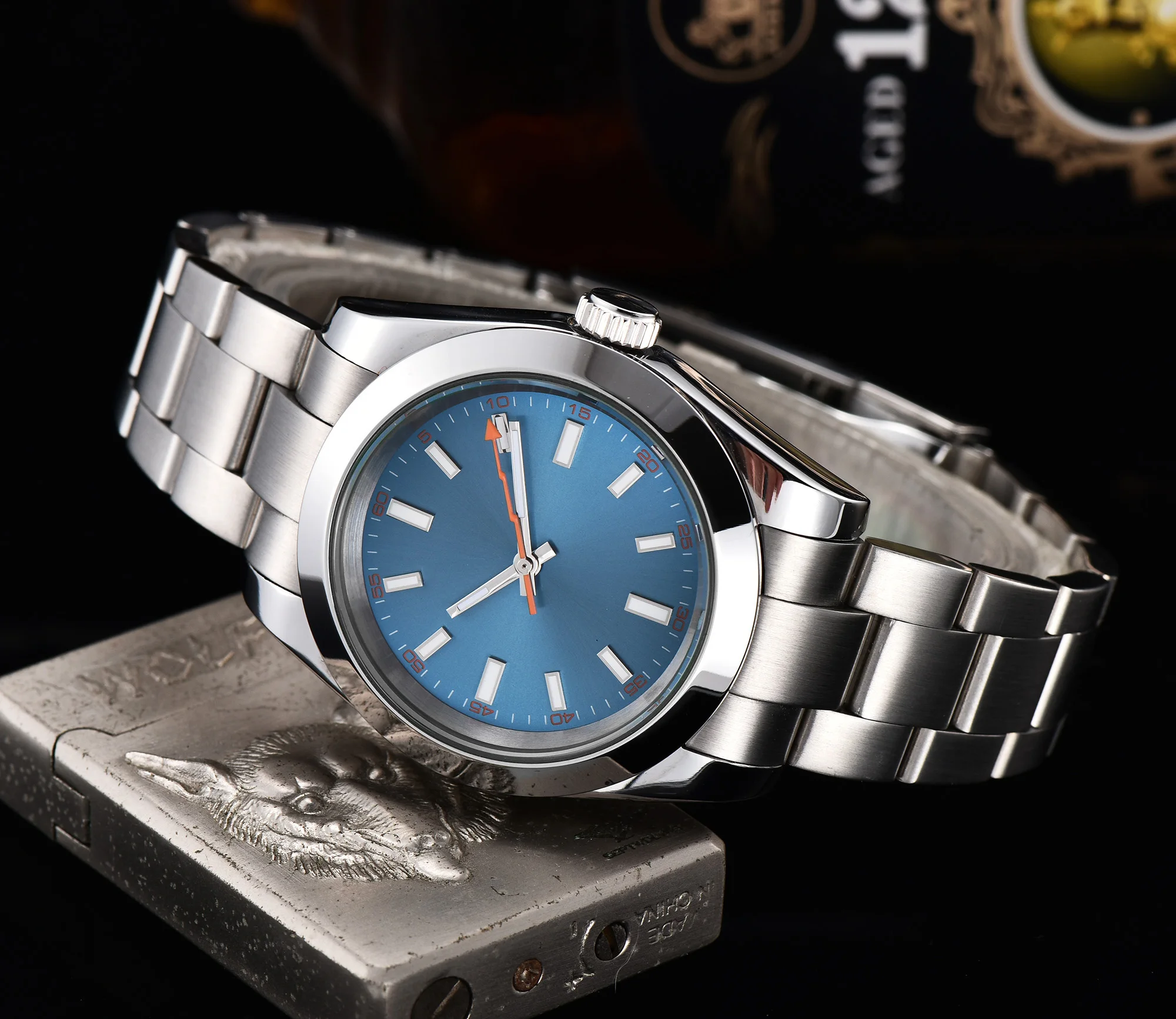 Часы Мужские автоматические механические часы светящиеся водонепроницаемые 316L