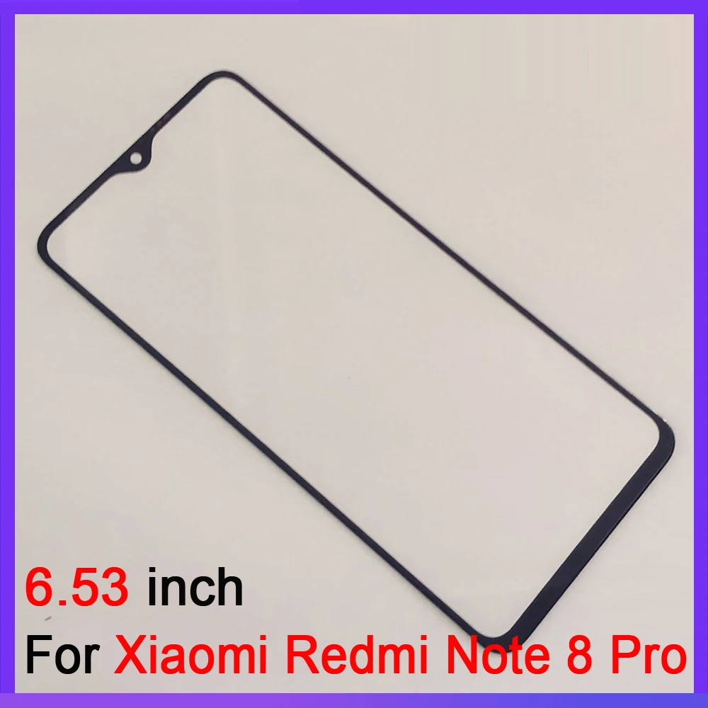 ЖК дисплей Сенсорная Панель переднее стекло для Xiaomi Redmi Note 8 8T Pro внешнее сенсорный
