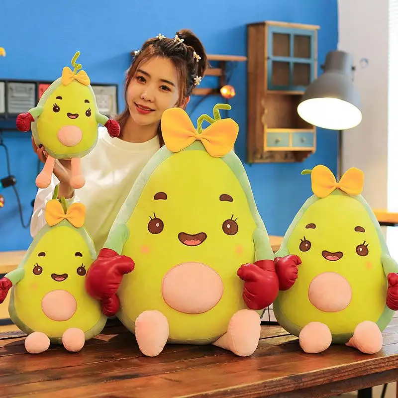 

2021 New Boxing Avocado Plush Toys Rag Doll Toys Doll Toys Bed Pillow Gift Toys Children's Birthday Gifts Plush Doll Toys