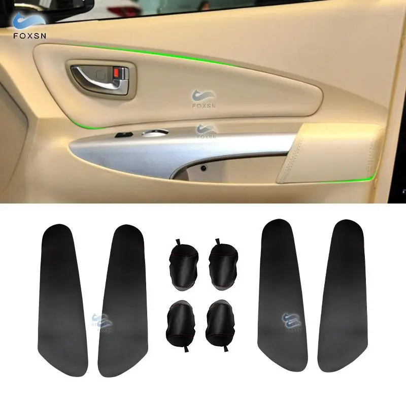 Для Hyundai Tucson 2006 2007 2008 2009 2010 2011 2012 2013 автомобиль микрофибра кожа 4 шт дверь