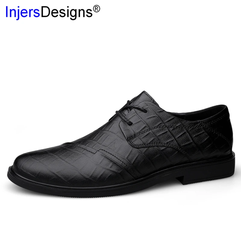 

High Quality Genuine Leather Business Men Shoes New Arrival Dress Shoes Fashion Lace-Up Oxfords Big Size 37-46 Zapatos De Hombre