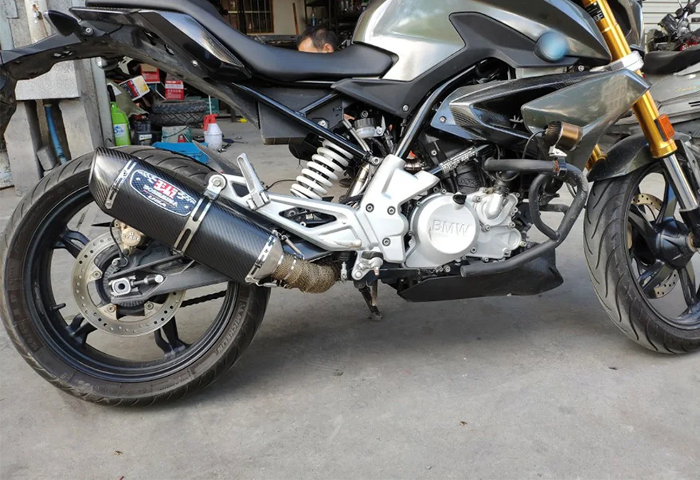 Универсальный 51 мото rcycle Yoshimura глушитель выхлопной трубы escape moto углеродного волокна для CB400 K8 K6 Z750 Mt07 g310 sv650 crf230 r25