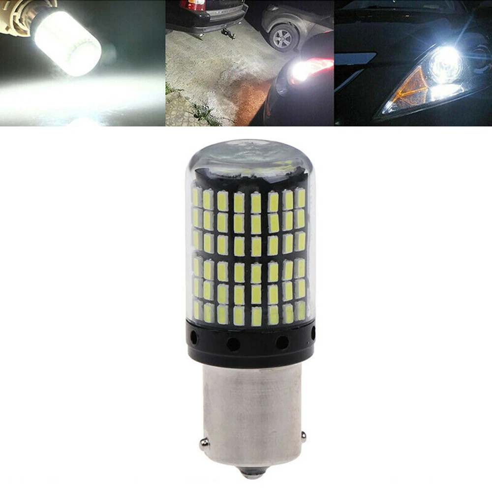 

Error Free LED Turn Signal Lamp 1156 7506 P21W BA15S Canbus LED 3014 144SMD White 6500K Front/Rear Reversing Light DRL