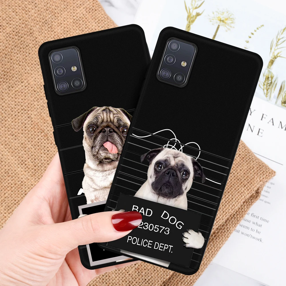 

Funny Dog For Samsung Galaxy S21 A51 S20 S10 S9 S8 Plus Ultra S10e A50 A71 A70 A20E A21 NOTE 20 10 9 8 Plus Soft TPU Phone Cases