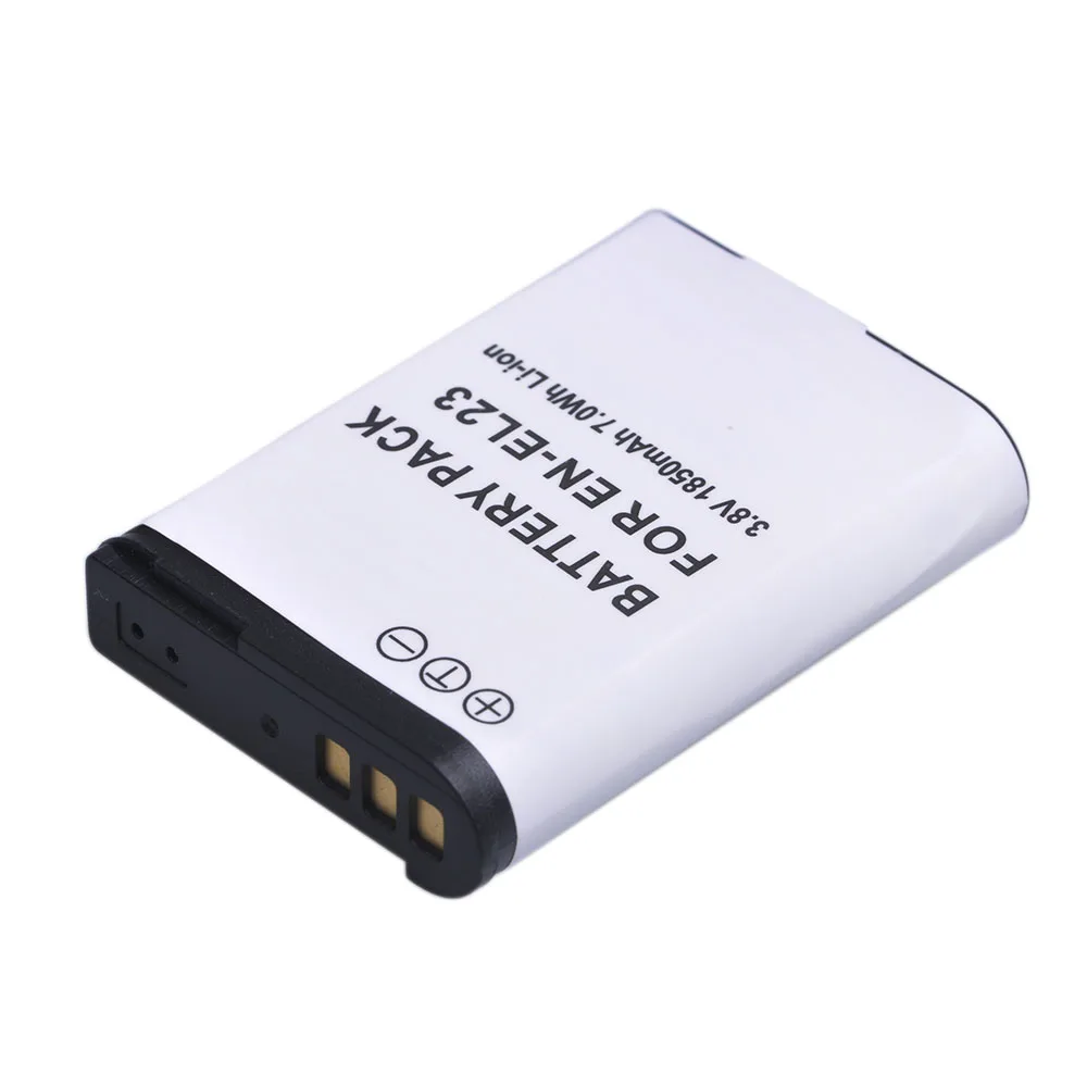 Сменный аккумулятор EN-EL23 на 1850 мАч + зарядное устройство USB для цифровых