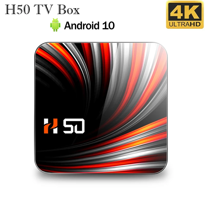 

Приставка Смарт-ТВ H50 RK3318, Android 10,0, 4 + 32/64 ГБ, 4K, H.265
