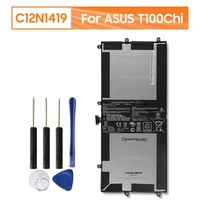 original replacement tablet battery c12n1419 for asus t100chi t100 chi laptop tablet genuine rechargeable battery 7660mah