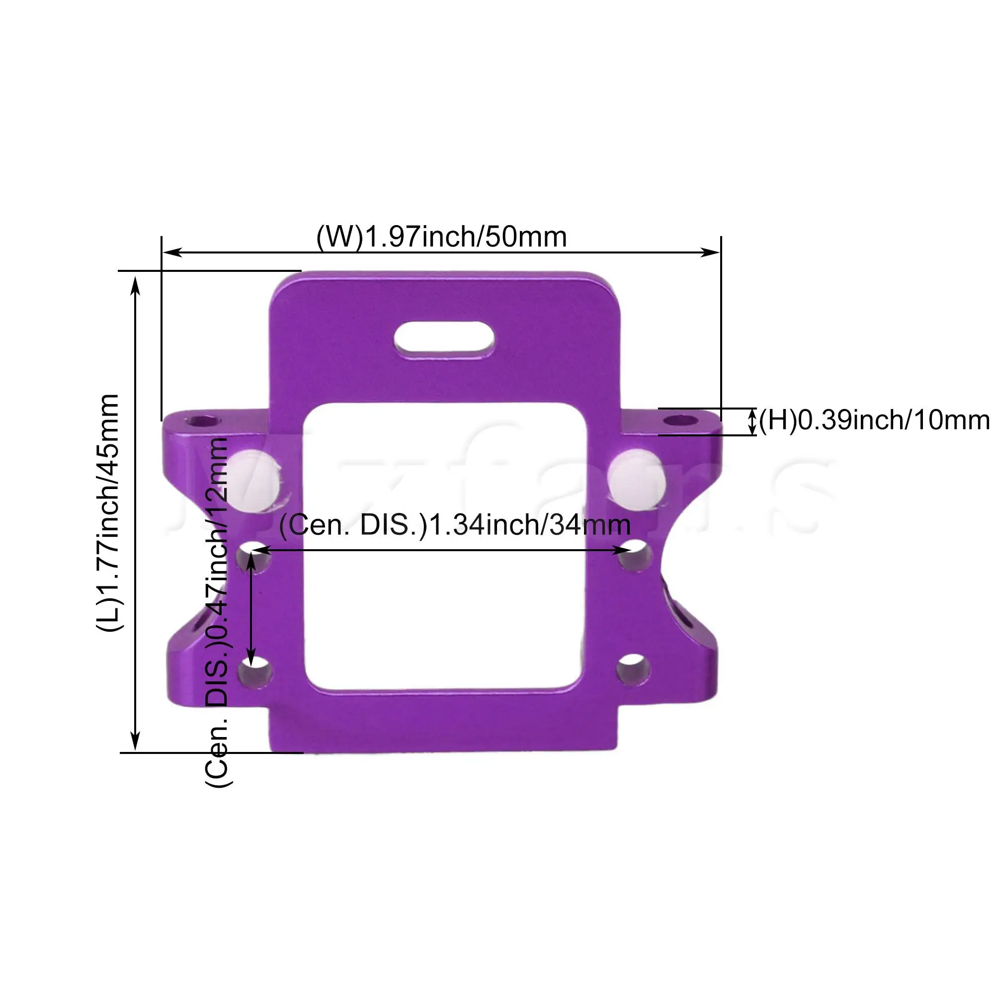 

Mxfans 2pcs RC 1:10 Off-road Gear Box Arm 102061 Purple Replacement for Red Cat