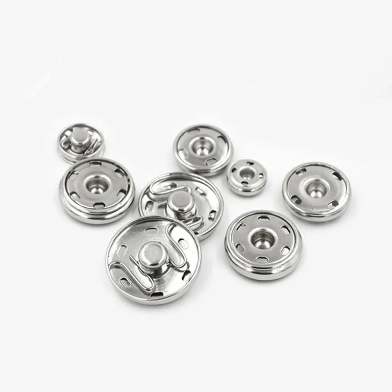 10 компл./упак. 12 мм/17 мм Металлические Кнопки пришивания пуговиц застежки кнопки