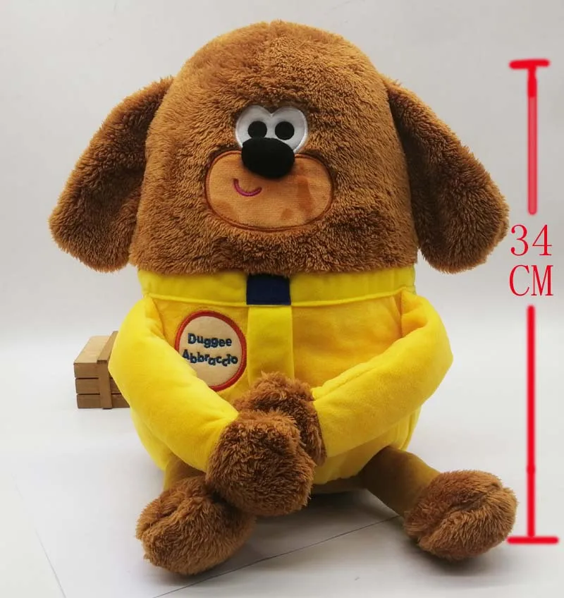 34CM Эй Duggee плюшевые мягкие с наполнением игрушки куклы дети ТВ шоу собака - Цвет: 34CM