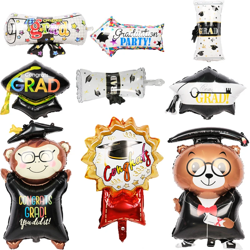 

Congrats Graduation Doctor Foil Balloons Bear Grad Ceremony Party Decorations