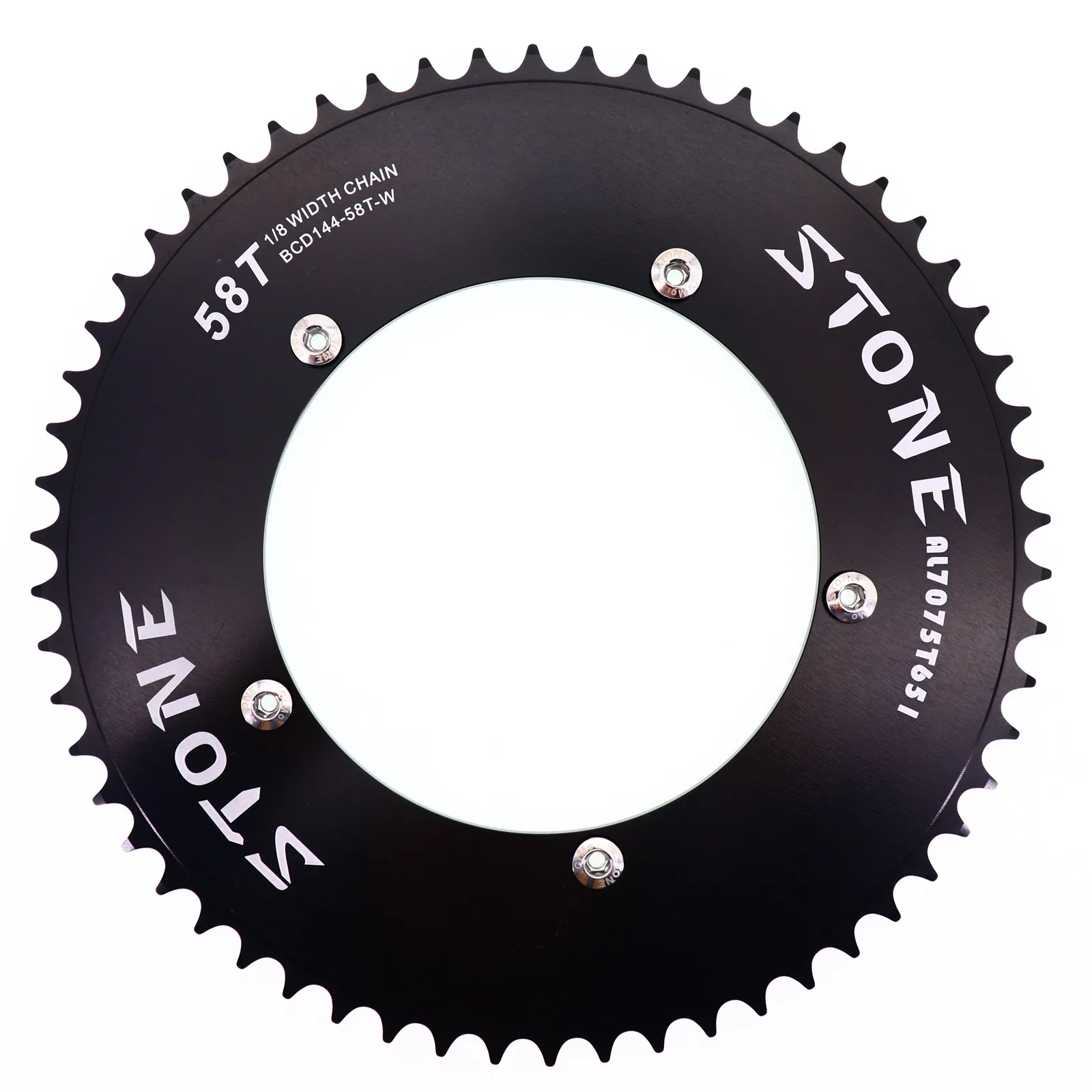 Stone 144 BCD Aero Chainring Fixed gear Track Bike Fixie Round 42T 46T 47T 48T 50T 52t 54 57t 58t 59 60t зуб 144bcd ChainWheel