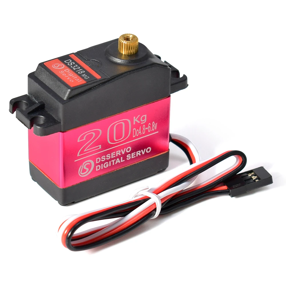 Servo a prueba de agua para coches teledirigidos, engranaje de Metal Digital, 20KG, DS3218, DS3225, 25KG, DS3235, 35KG, 180/270 grados, 1/8, 1/10, 1/12-1