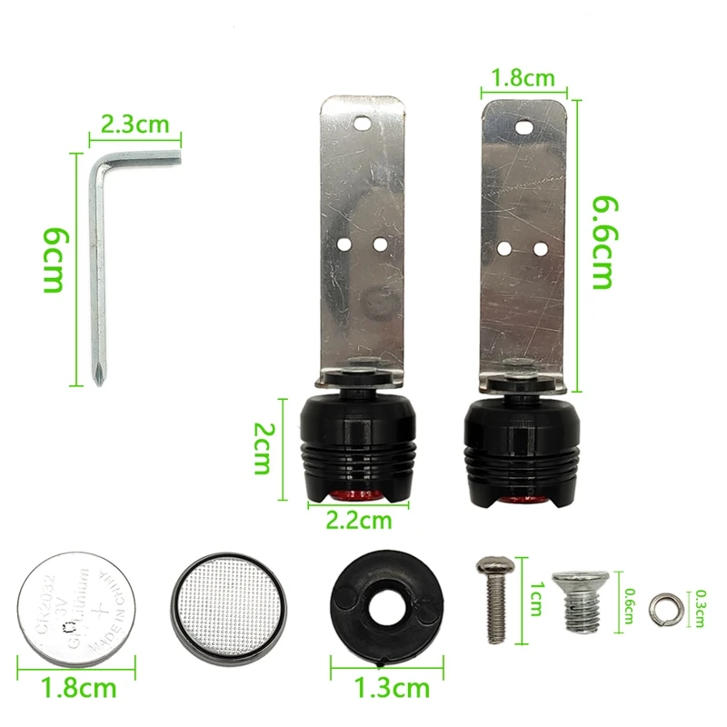 

1 Pair Electric Scooter Taillight Rear Warning Light Lamp for Xiaomi Mijia M365 Electric Scooter Part