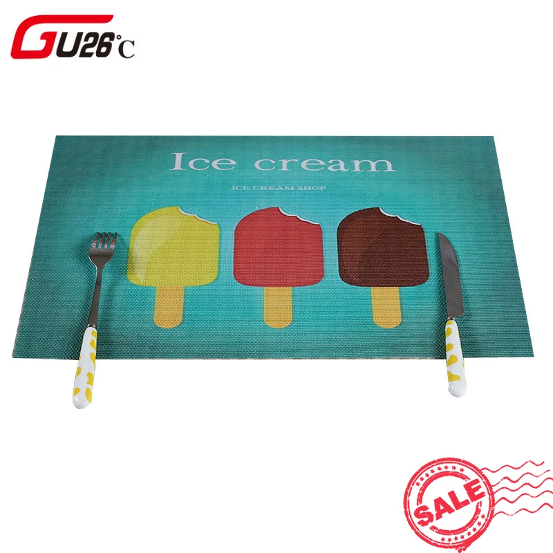 Столовые приборы для столовой посуды милые летние растения кактус пластик ПВХ