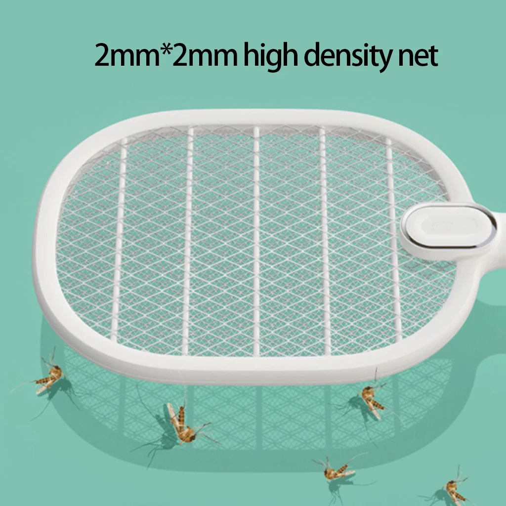 

Insect Fly Swatter Electrical With LED Lights Bug Zapper Handheld Mosquito Killer USB Rechargable ABS Repellents Pest Control