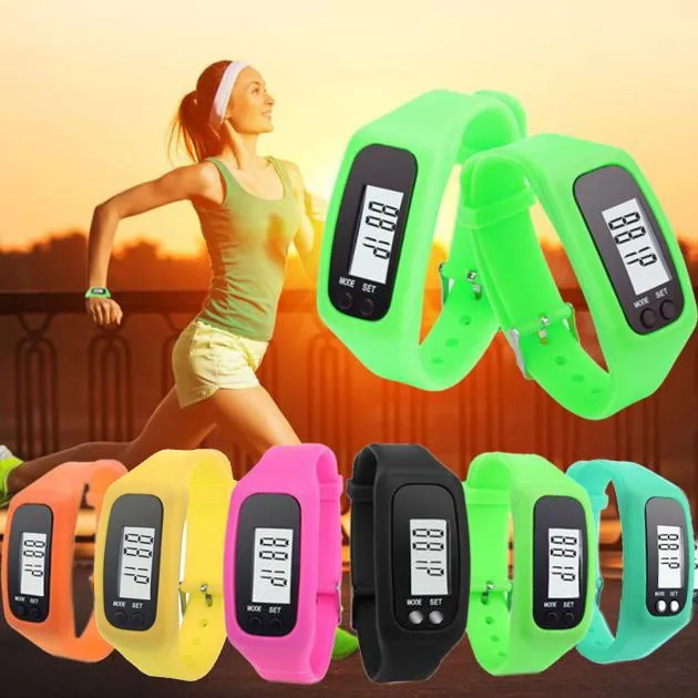 

Simple Vogue Sport Watch Digital LCD Pedometer Run Step Walking Distance Calorie Counter Bracelet Wrist Clock Reloj deportivo