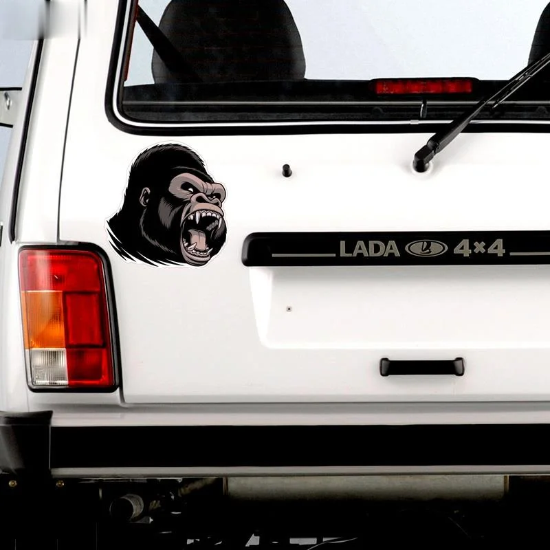 

15cmx15cm Roaring orangutan Vinyl Car stickers Decals Motorcycle Accessories Car-Window Decorative Goods PVC