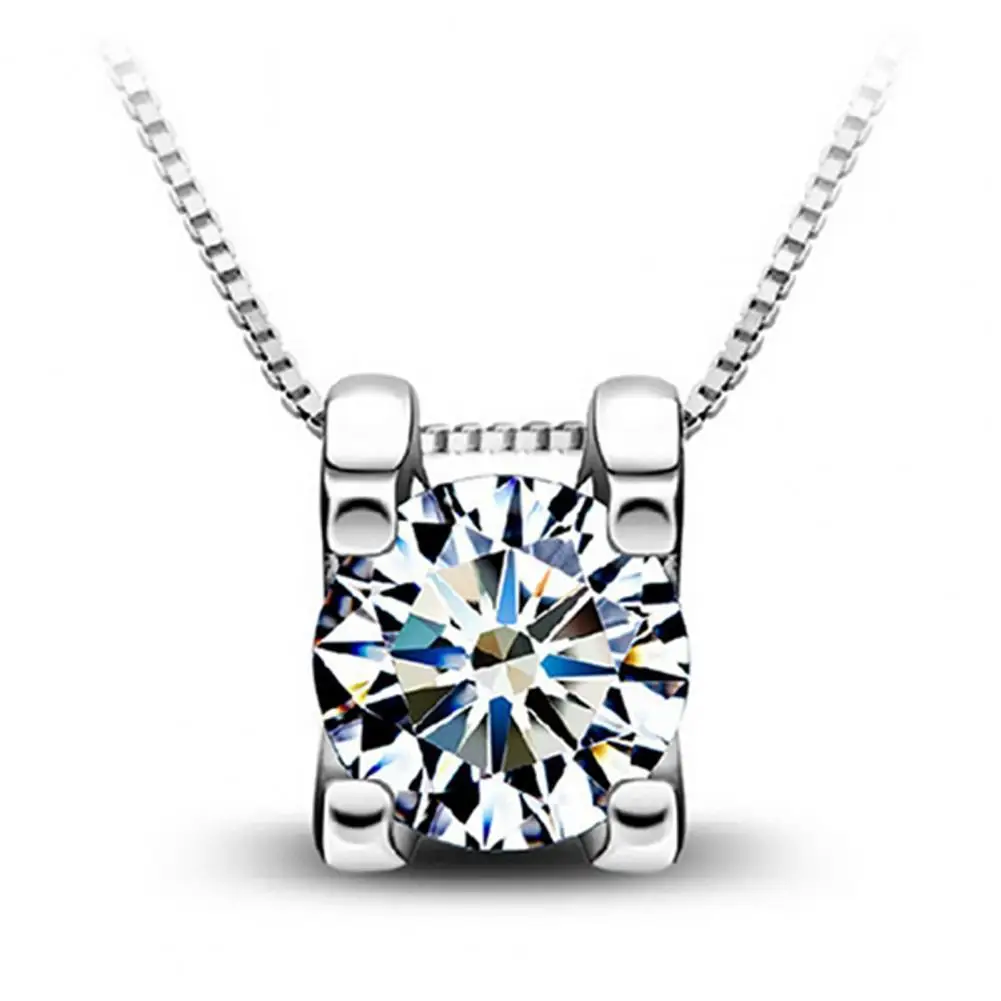 

30% Dropshipping Hot Clavicle Chain Pendant Rhinestone Inlaid Attractive Alloy Necklace Jewelry Accessories for Party