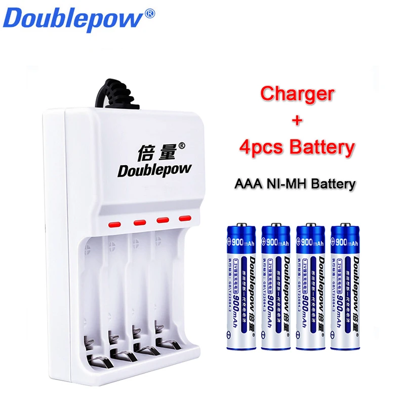 

Doublepow AAA 1.2V NI-MH rechargeable battery 900mAh NI-MH batteries and AA/AAA charger