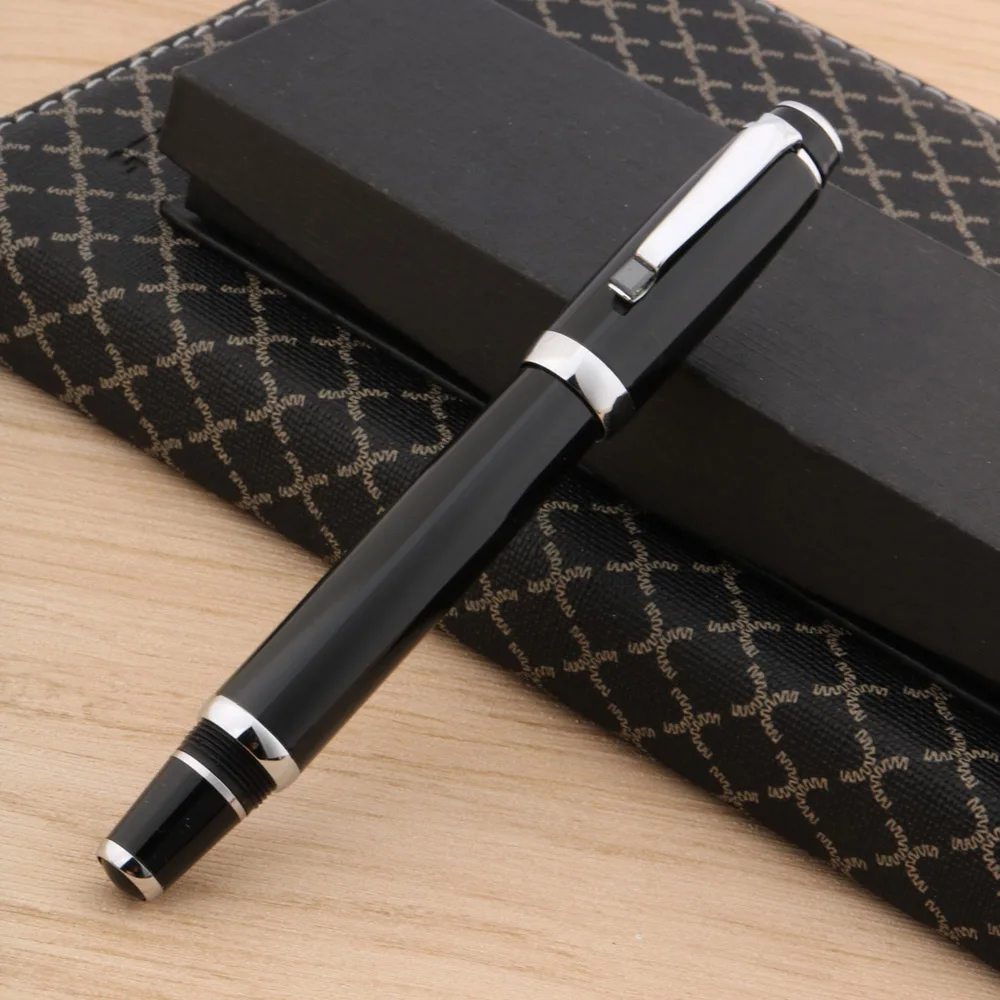 Высокое качество шариковая ручка классическое серебряное подарок поверните