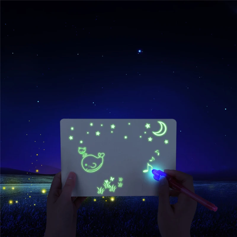 

A3 A4 A5 Luminous Drawing Board Draw With Light Fun Developing Toy Drawing Lighting In Dark Gift For Child
