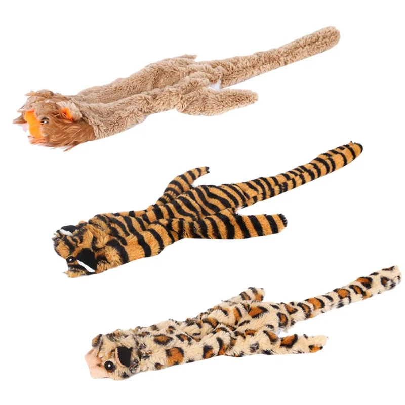 

Soft Stuffed Dog Toys Outdoor Play Interactive Squeaky Plush Animal Dogs Toy Sounder Cleaning Teeth Chew Tooth Pet Toy D