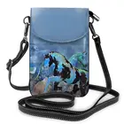 Сумка через плечо с рисунком пони; Уличная одежда; Студенческие женские сумки; Косметический кожаный кошелек