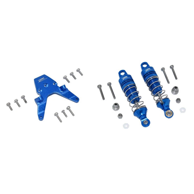 

Metal Front Shock Absorbers Damper with Metal Front Bulkhead for LOSI 1/18 Mini-T 2.0 2WD Stadium Truck RC Car Parts