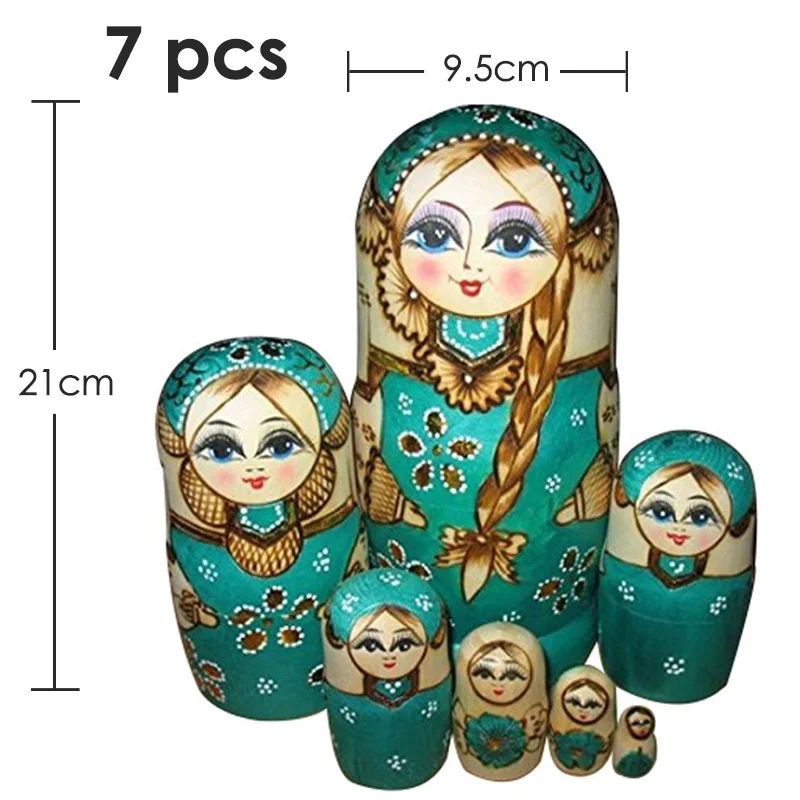 27 стилей, деревянные Matryoshka для мальчиков и девочек, куклы, игрушки, русские Матрешки, лучшие пожелания, подарок на Рождество и год, ручная работа - Цвет: 21