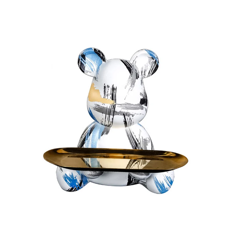 Фигурка миниатюрный граффити медведь скандинавский Декоративный ящик для