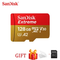 sandisk extreme original tf memory card micro sd a2 a1 v30 u3 flash card xne 64gb 32gb 128gb 160ms for free ship sdxc sdhc
