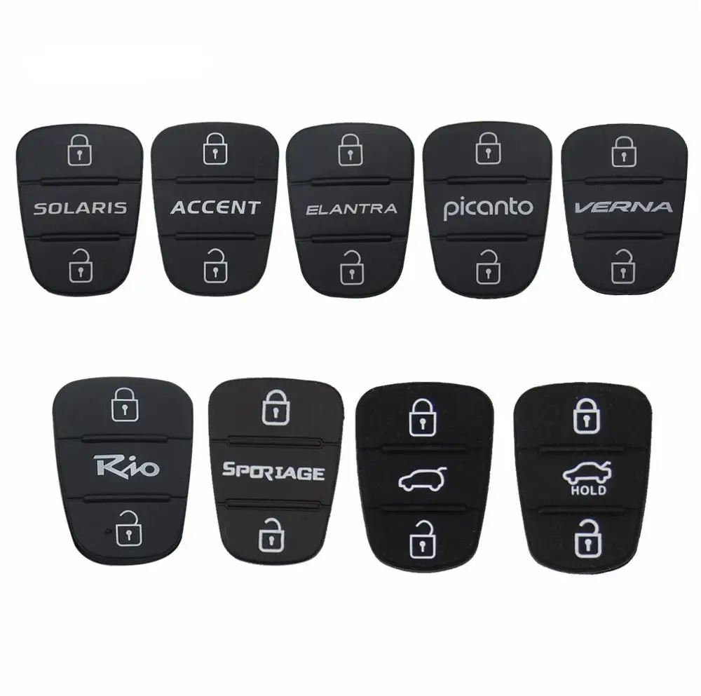 3 кнопки резиновый кнопочный коврик для Hyundai I30 IX35 Solaris Accent Elantra Sportage Kia K2 K5 RIO