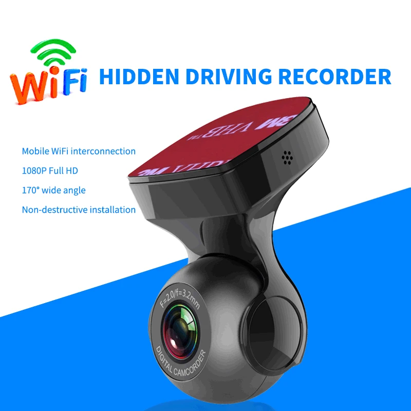 Dash Cam Видеорегистраторы для автомобилей Камера FHD 1080P зарядка через USB Ночное