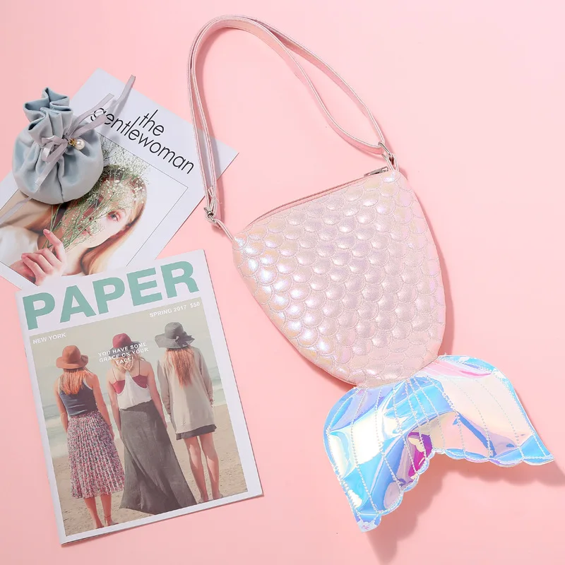 Чехол для карандашей из ПУ кожи с рисунком русалки|Пеналы| |