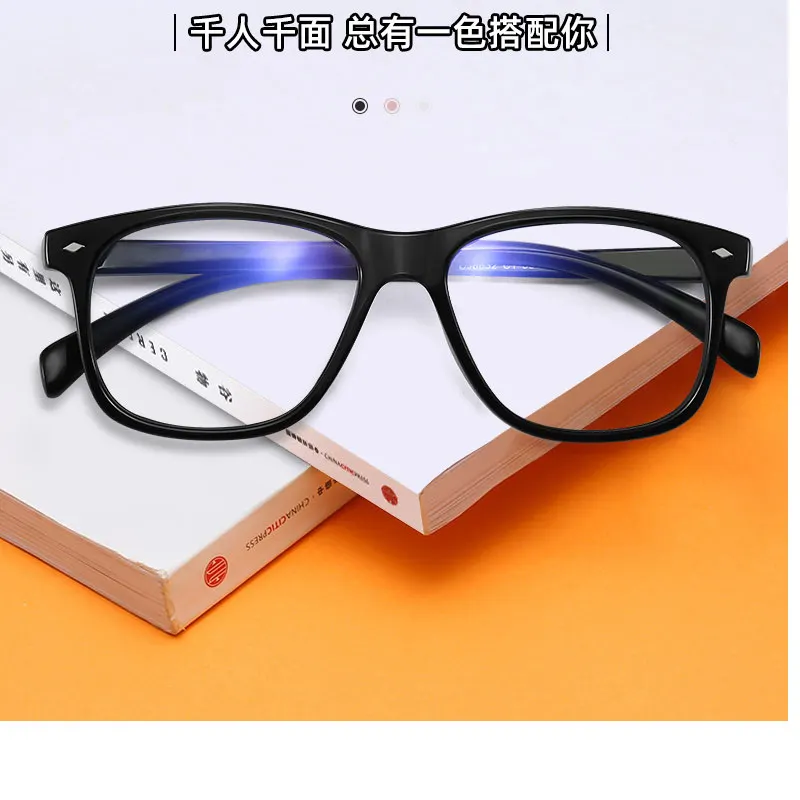 

2021 новый синий светильник очки в стиле ретро большой плоское зеркало в раме универсальная рама квадратная Оправа очков