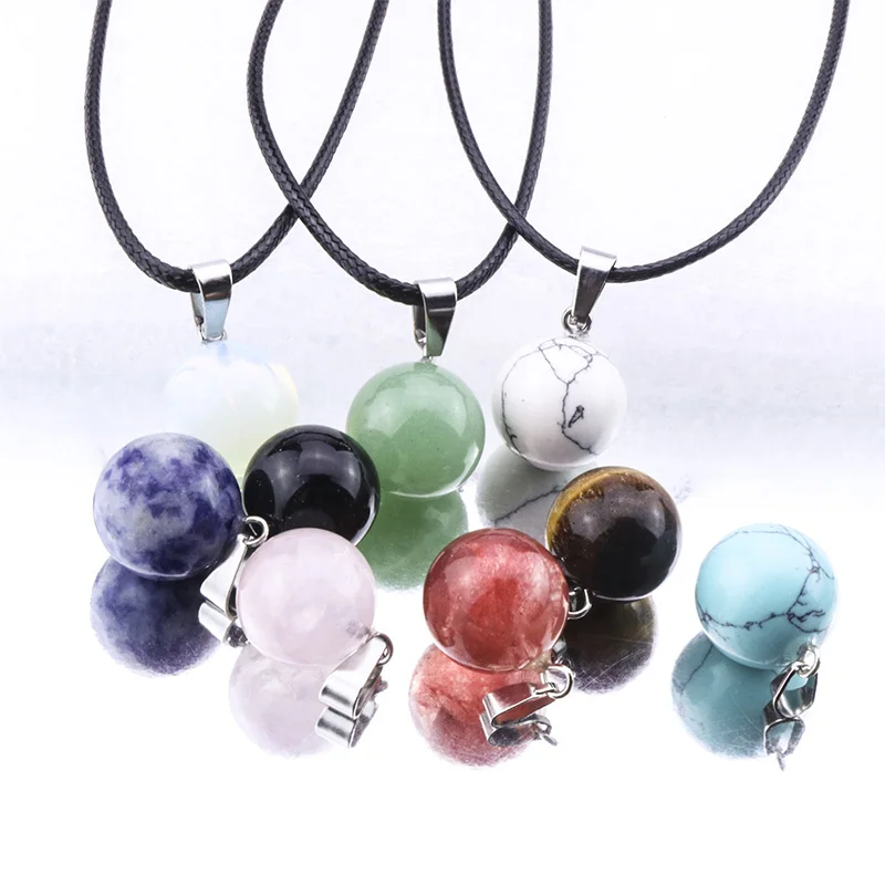 

Ожерелья из натурального камня, круглый шар, мрамор, лазурит, опал, роза, женское ожерелье, ювелирные изделия